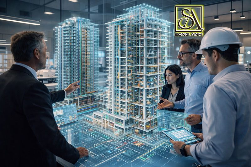 thiết kế công trình cấp 1 bằng BIM