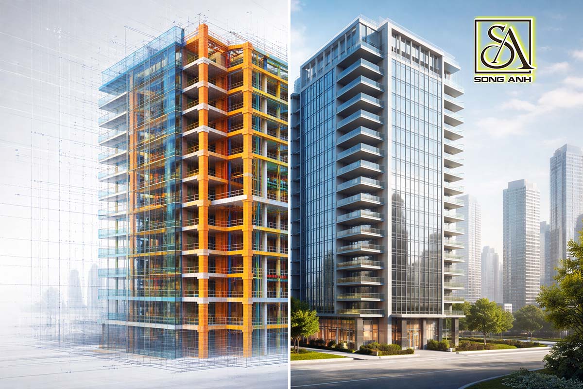 thiết kế nhà cao tầng với BIM
