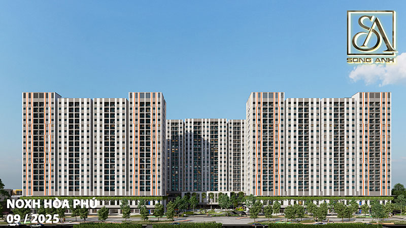 Thiết kế nhà ở xã hội Hoà Phú 